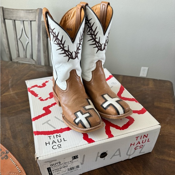 Men’s Tin Haul boots size 8d - Picture 1 of 6